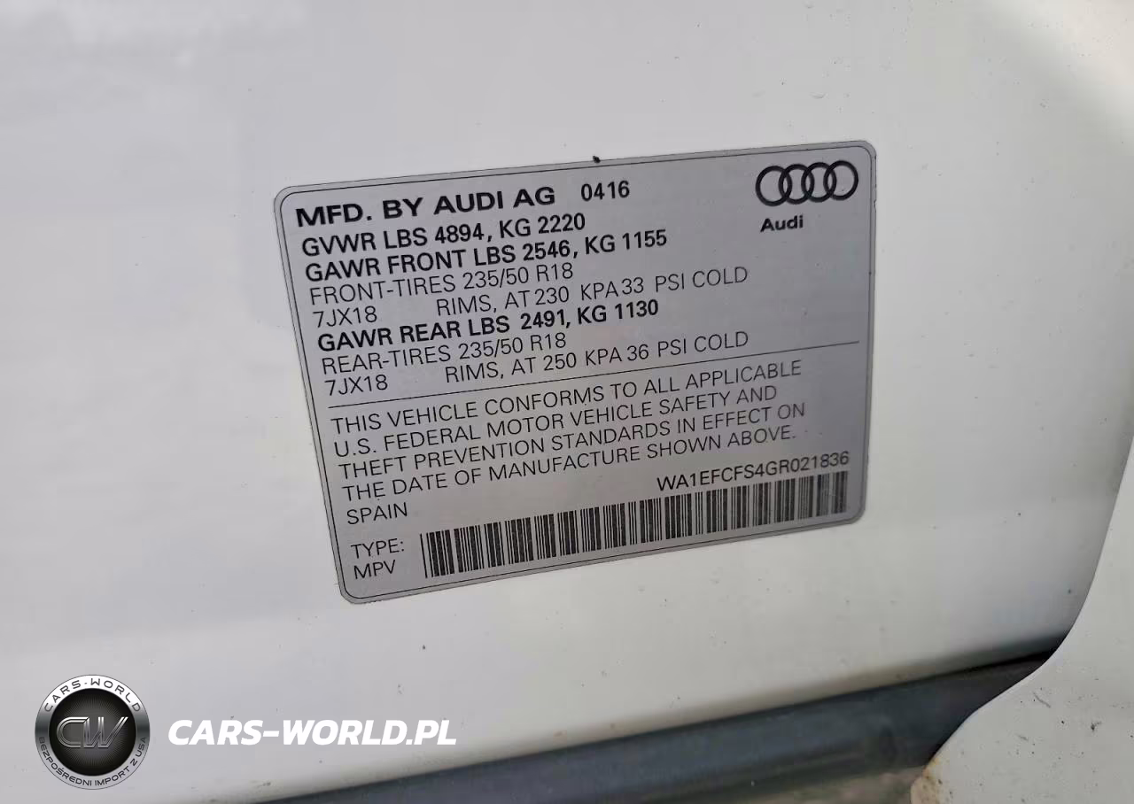 2016 Audi Q3 Premium Plus VIN:WA1EFCFS4GR021836 - 14