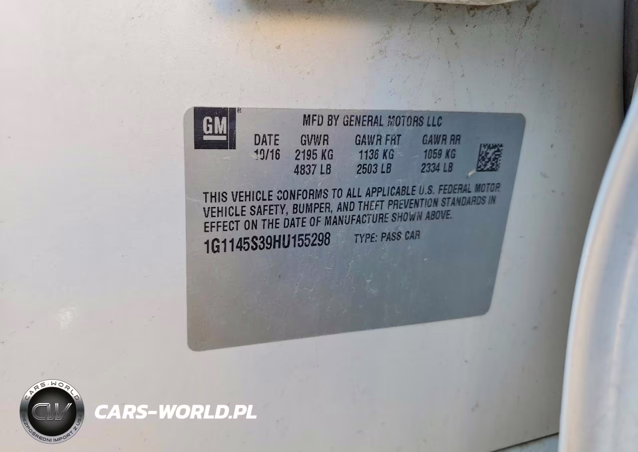 2017 Chevrolet Impala Premier VIN:1G1145S39HU155298 - 12
