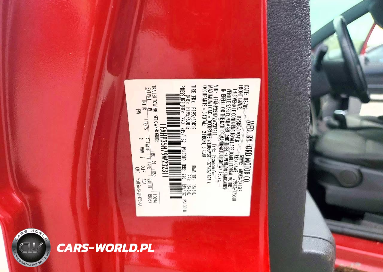 2009 Ford Focus Se VIN:1FAHP35N79W232311 - 13