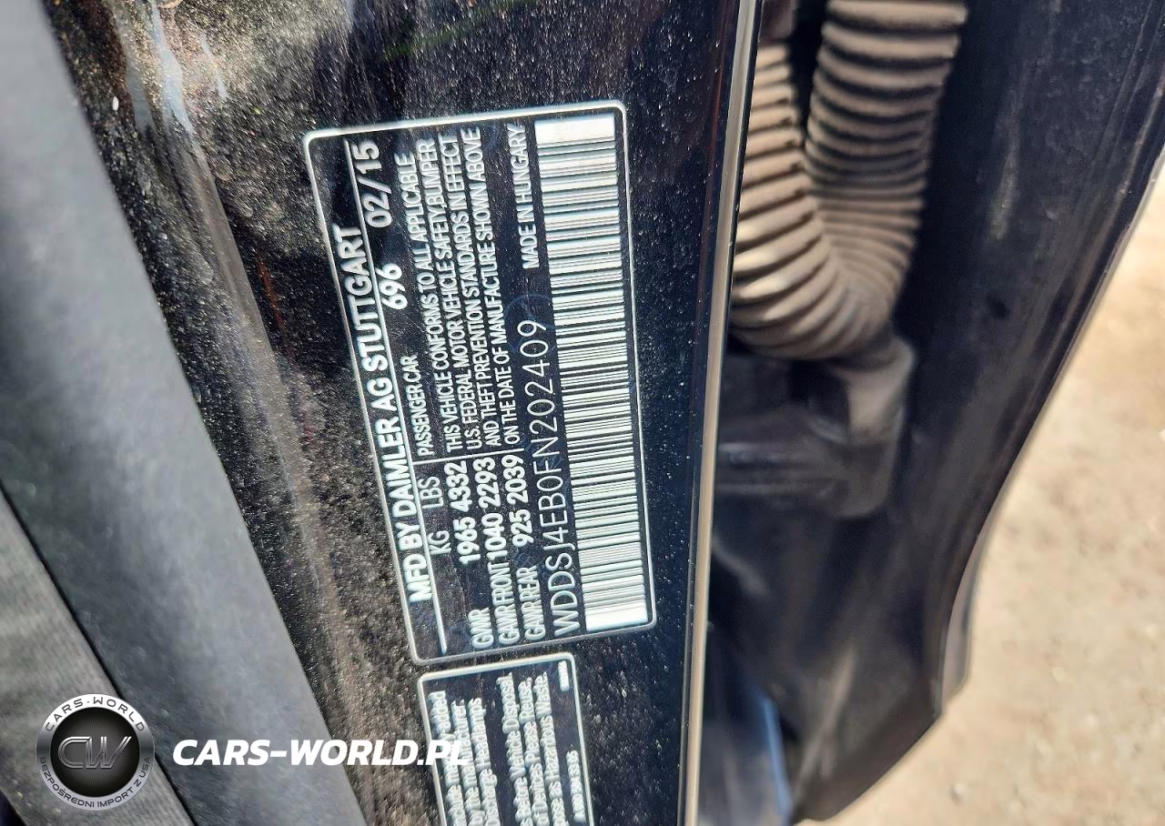 2015 Mercedes-Benz Cla 250 VIN:WDDSJ4EB0FN202409 - 12