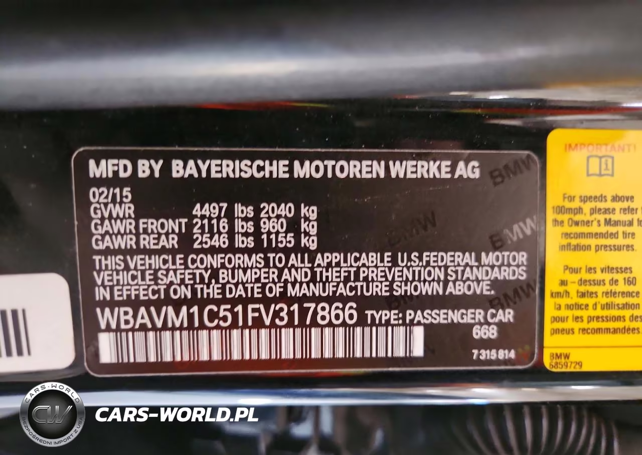 2015 BMW X1 VIN:WBAVM1C51FV317866 - 12