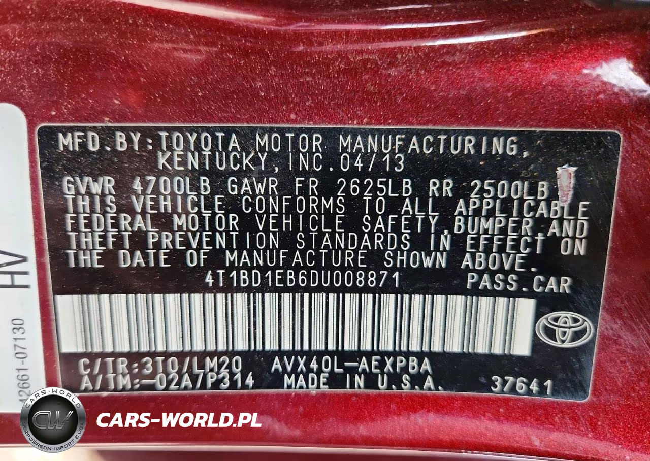 2013 Toyota Avalon Hybrid Limited VIN:4T1BD1EB6DU008871 - 12