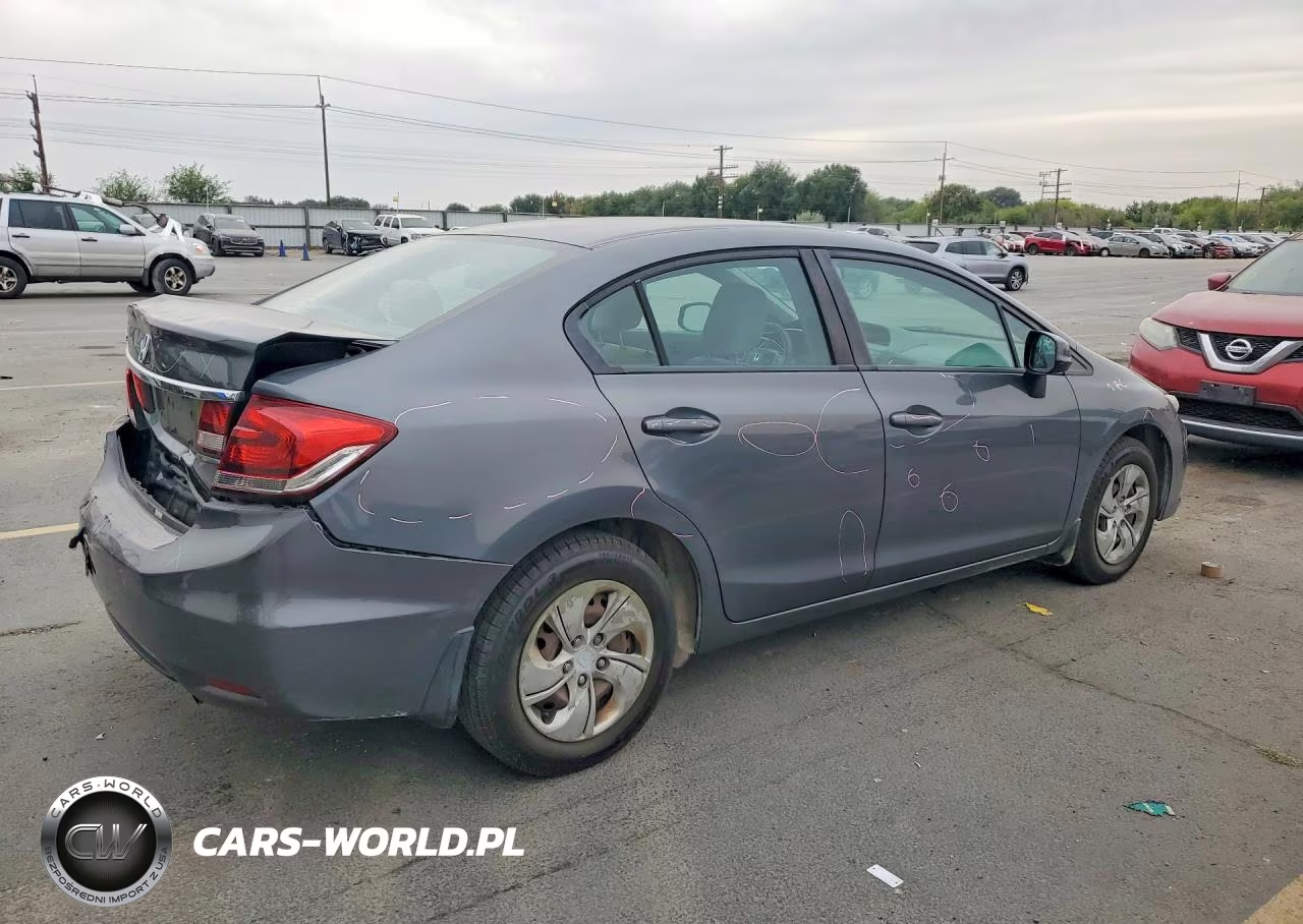2013 Honda Civic Lx VIN:19XFB2F56DE058646 - 3
