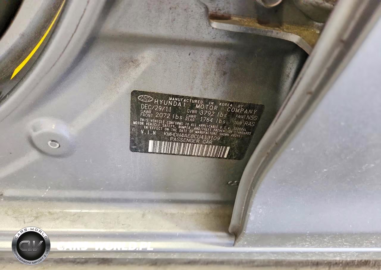 2012 Hyundai Elantra Gls VIN:KMHDH4AE8CU413109 - 13