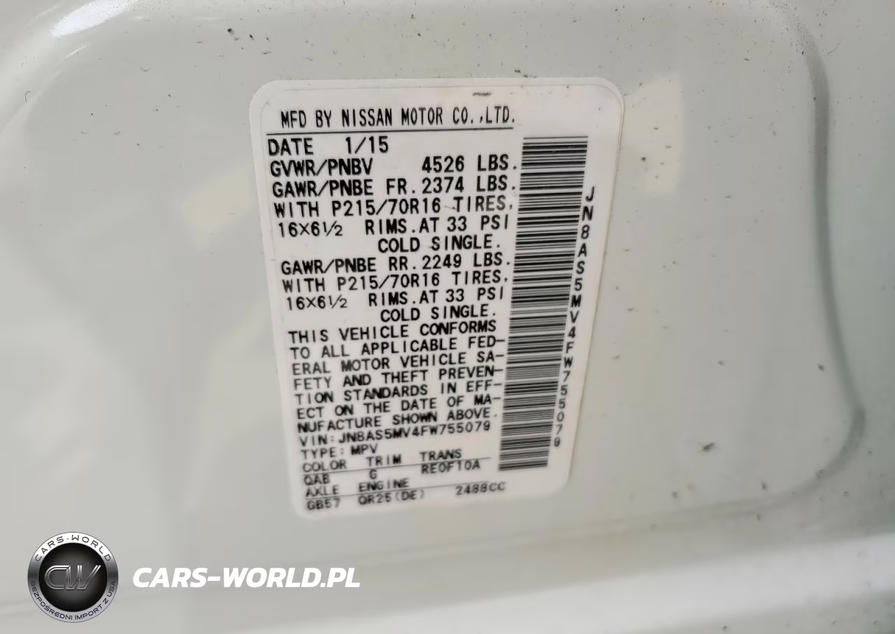 2015 Nissan Rogue Select S VIN:JN8AS5MV4FW755079 - 13