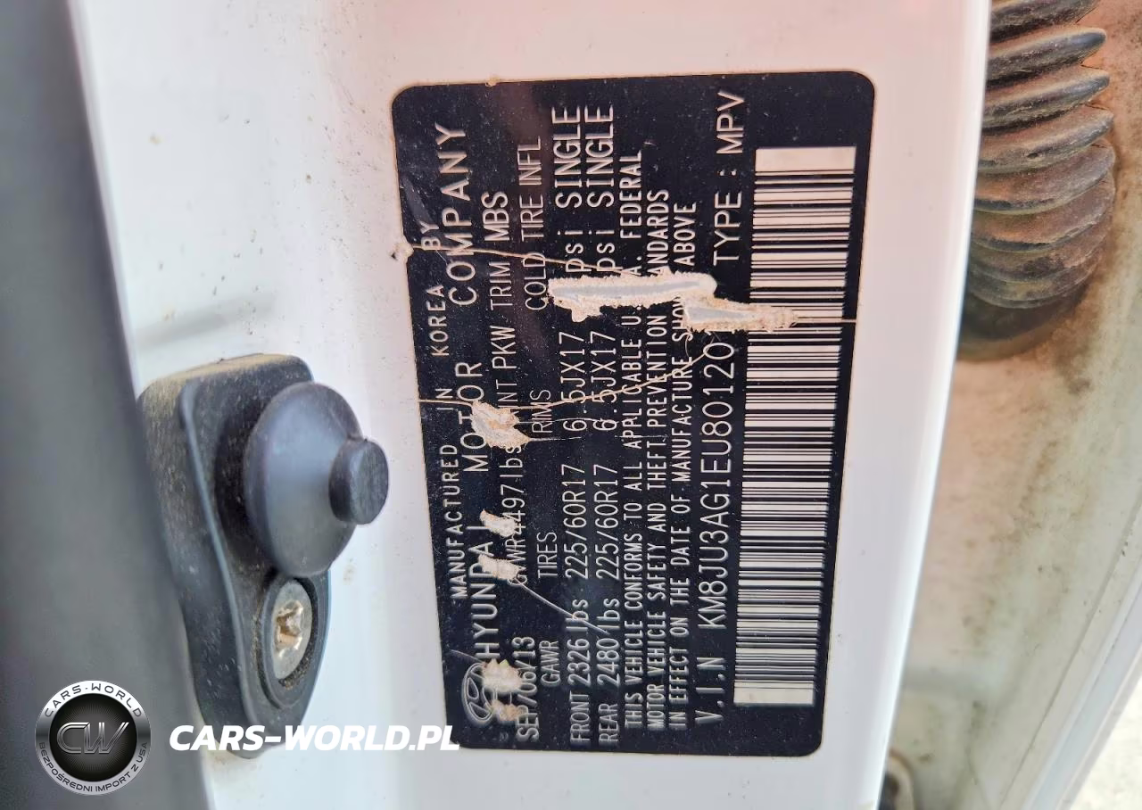 2014 Hyundai Tucson Se VIN:KM8JU3AG1EU801201 - 13