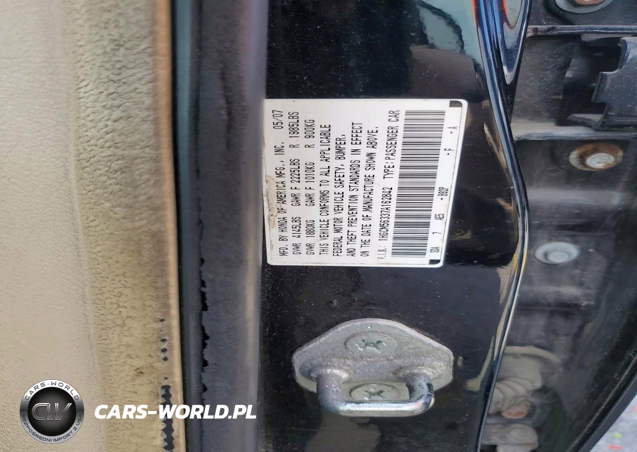 2007 Honda Accord Se VIN:1HGCM56337A162842 - 13