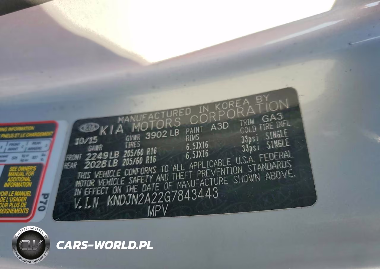 2016 Kia Soul Base VIN:KNDJN2A22G7843443 - 13