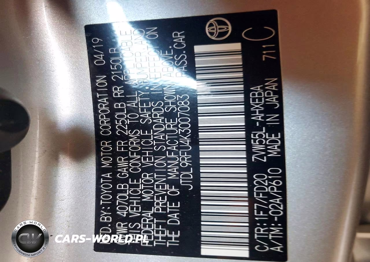 TOYOTA PRIUS VIN:JTDL9RFU4K3007083 - 12