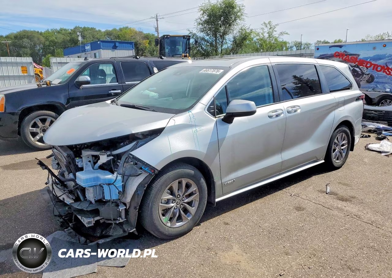 2021 Toyota Sienna Xle VIN:5TDYSKFCXMS014615 - 1