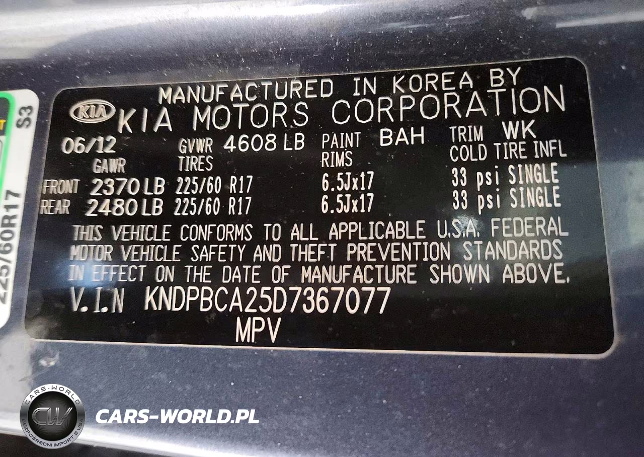 2013 Kia Sportage Lx VIN:KNDPBCA25D7367077 - 13