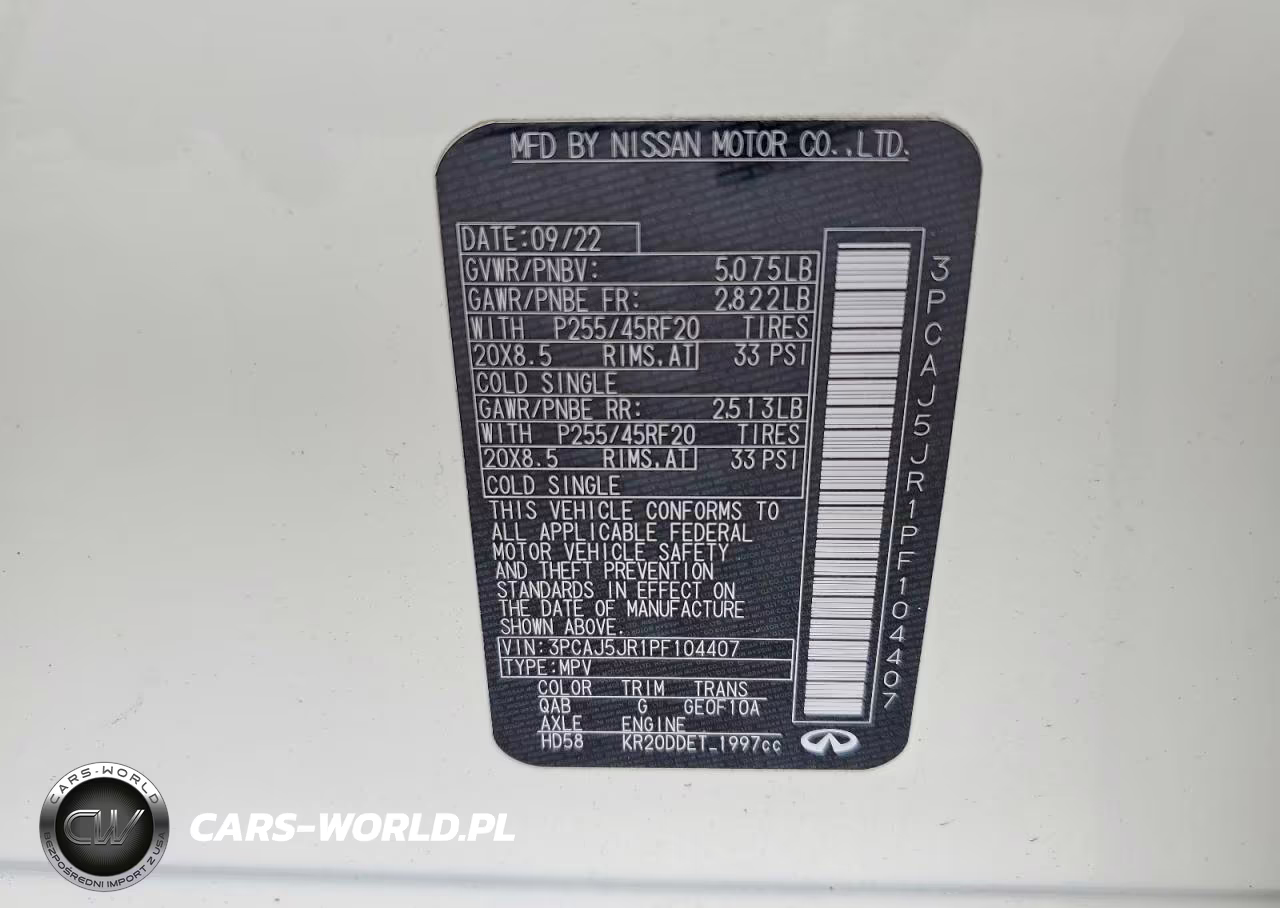 2023 Infiniti Qx55 Luxe VIN:3PCAJ5JR1PF104407 - 13