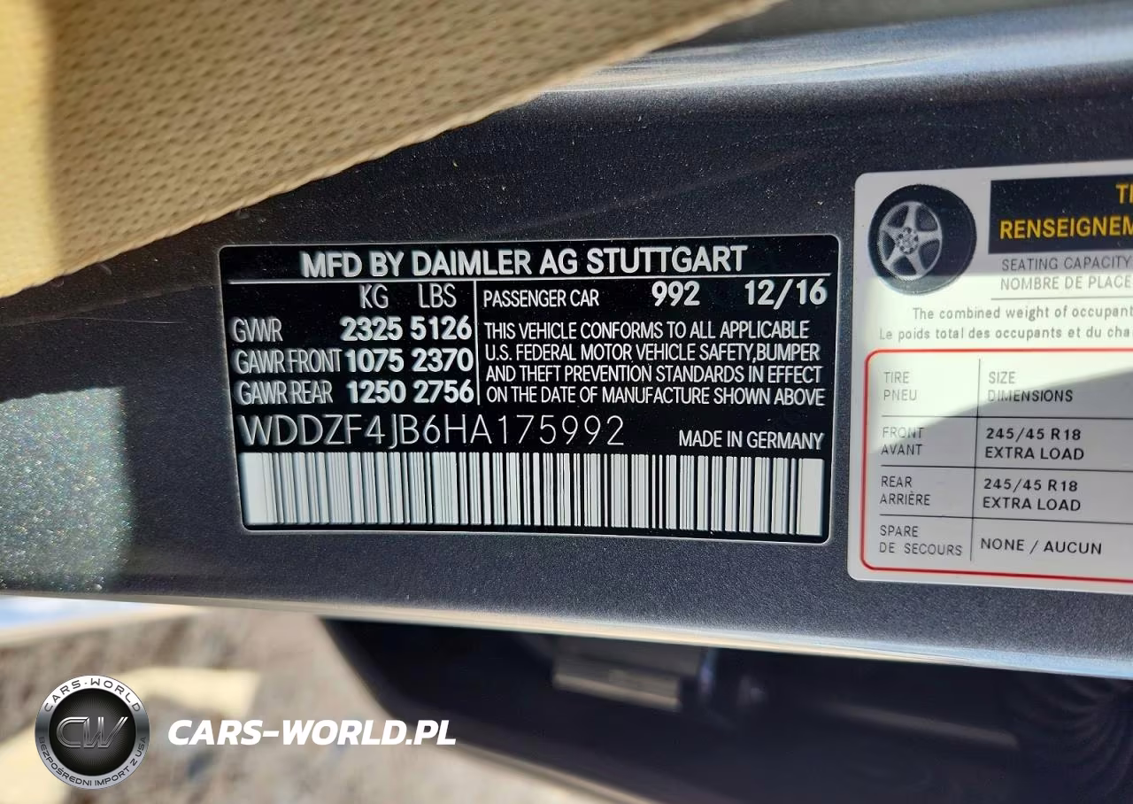 2017 Mercedes-Benz E 300 VIN:WDDZF4JB6HA175992 - 12