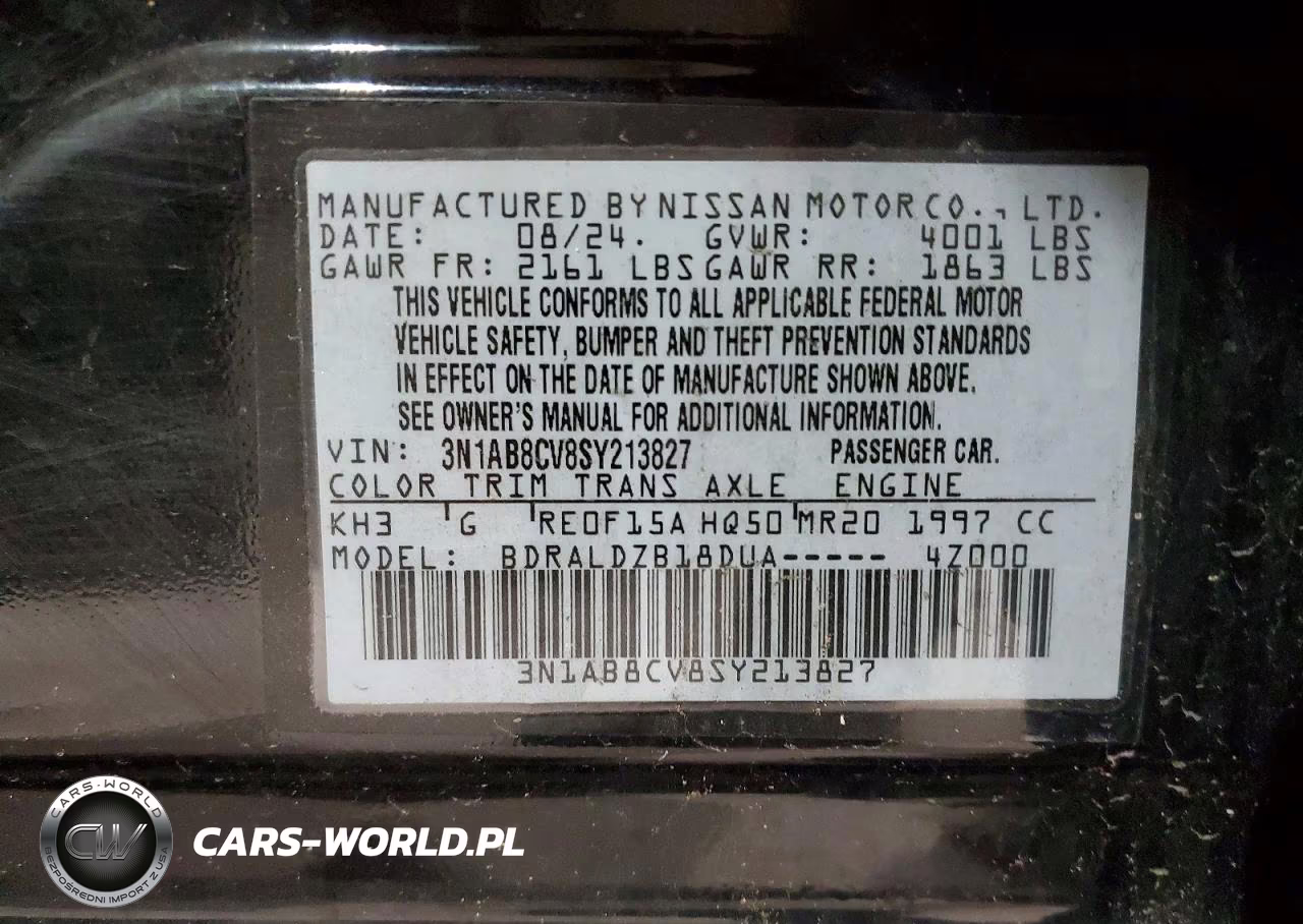 2025 Nissan Sentra Sv VIN:3N1AB8CV8SY213827 - 12