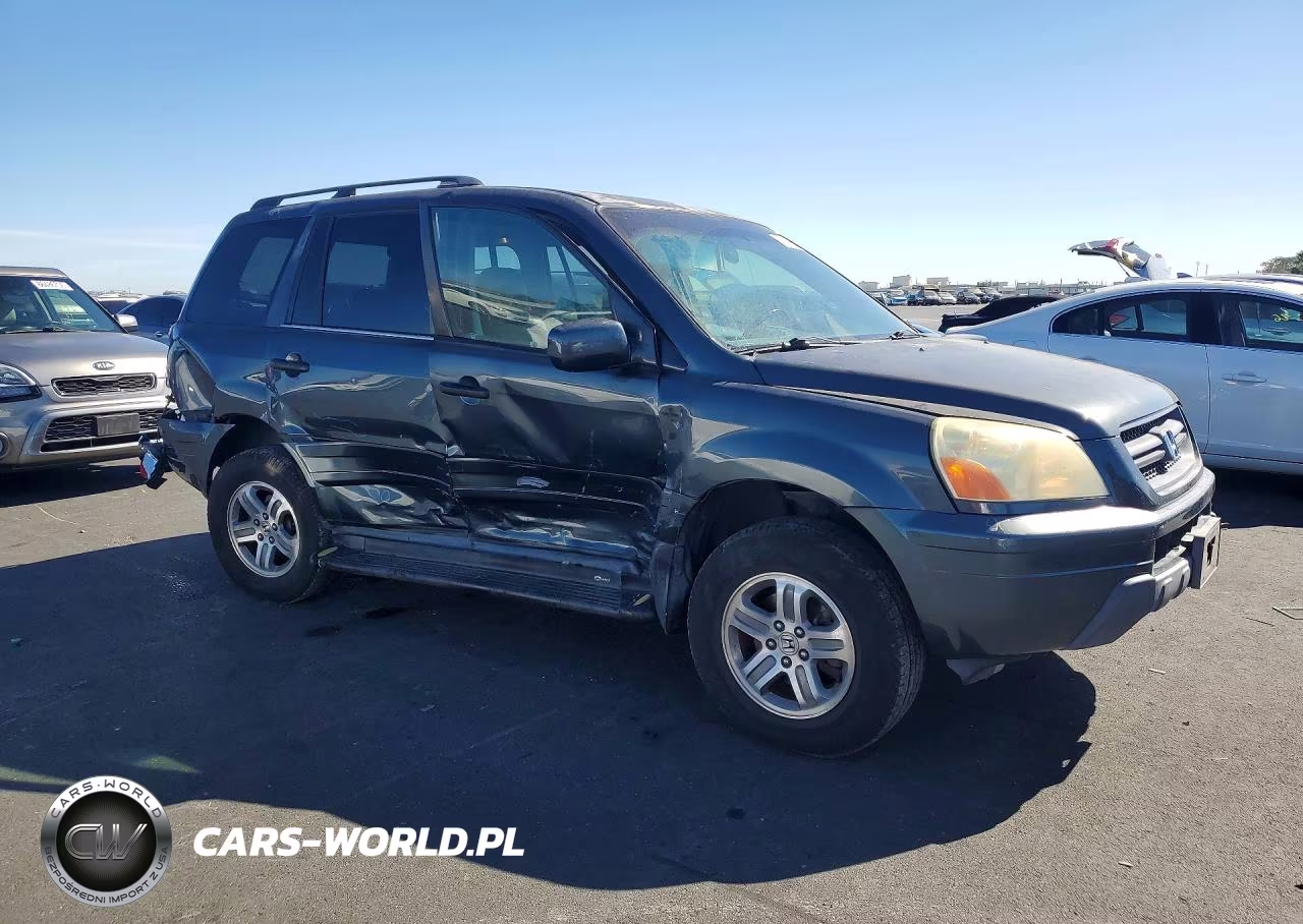 2003 Honda Pilot Exl VIN:2HKYF18543H606870 - 4