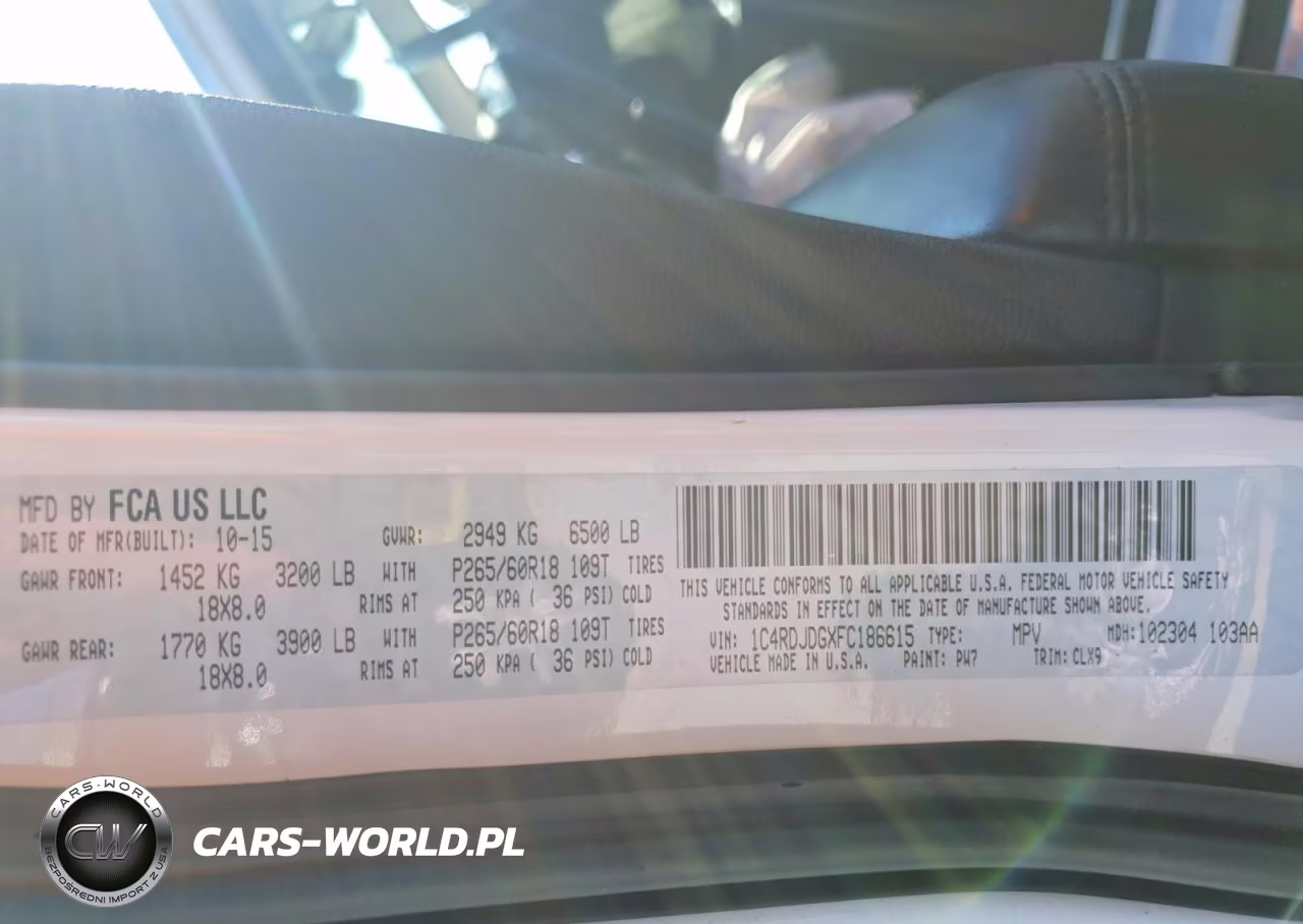 2015 Dodge Durango Limited VIN:1C4RDJDGXFC186615 - 13