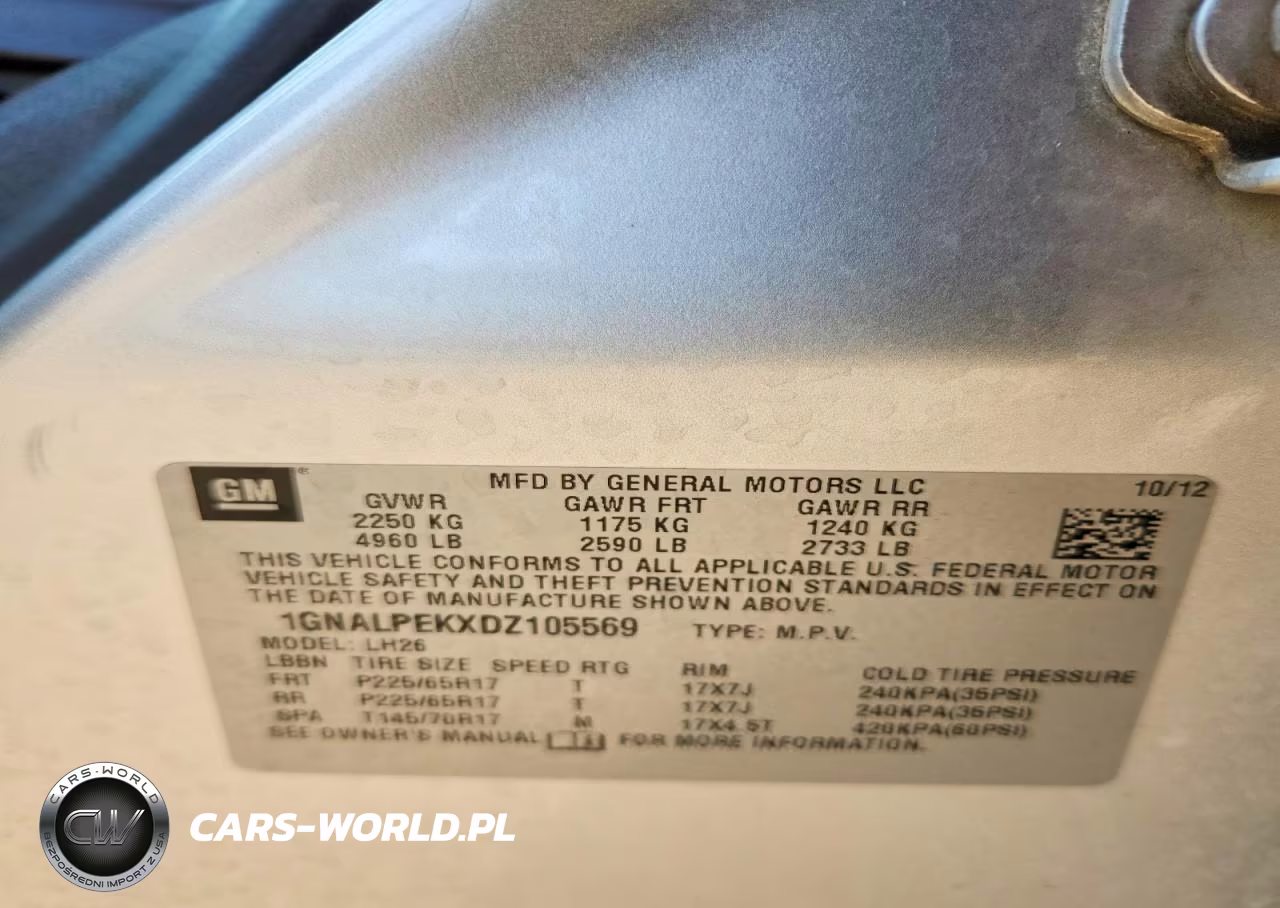 2013 Chevrolet Equinox Lt VIN:1GNALPEKXDZ105569 - 13