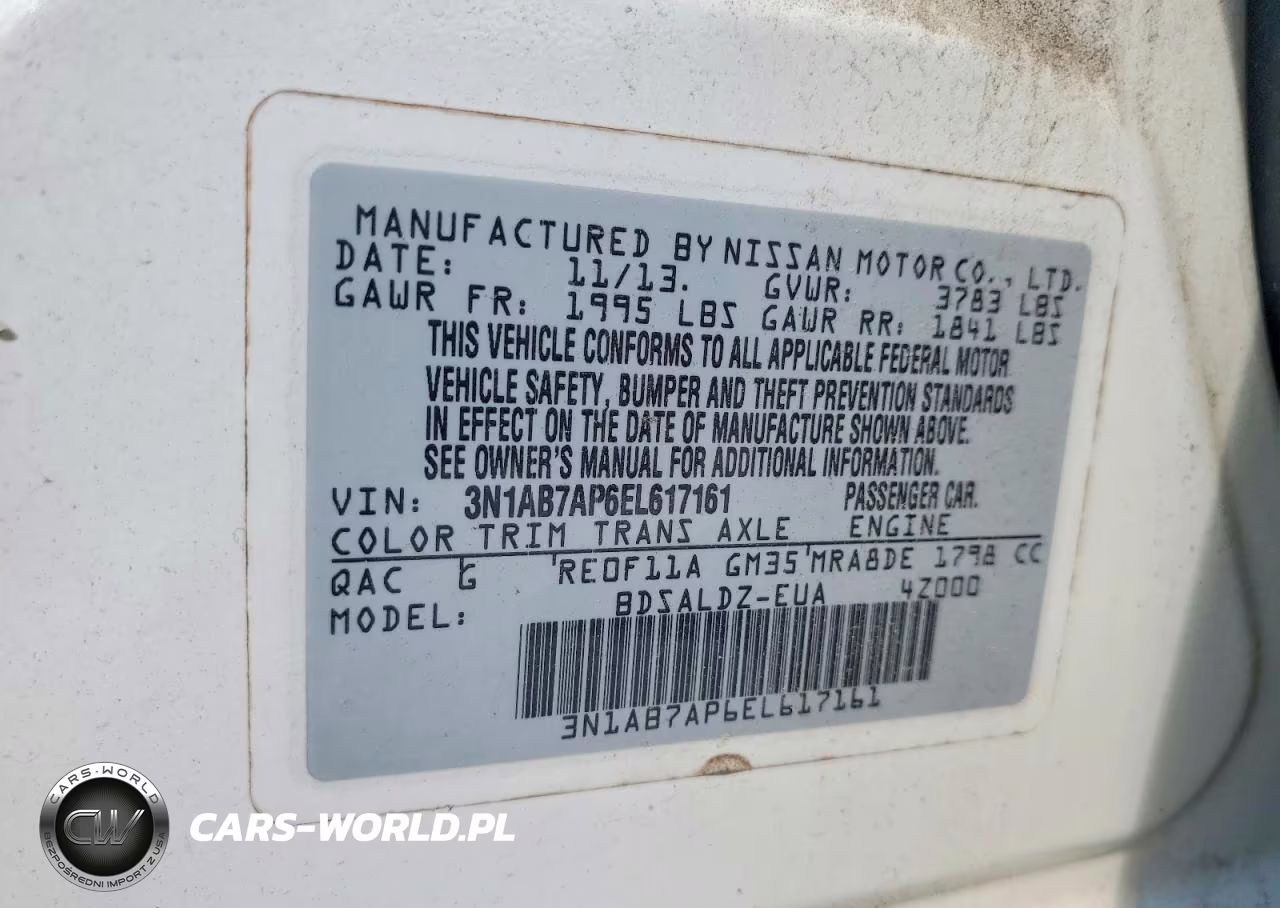 2014 Nissan Sentra Sv VIN:3N1AB7AP6EL617161 - 12