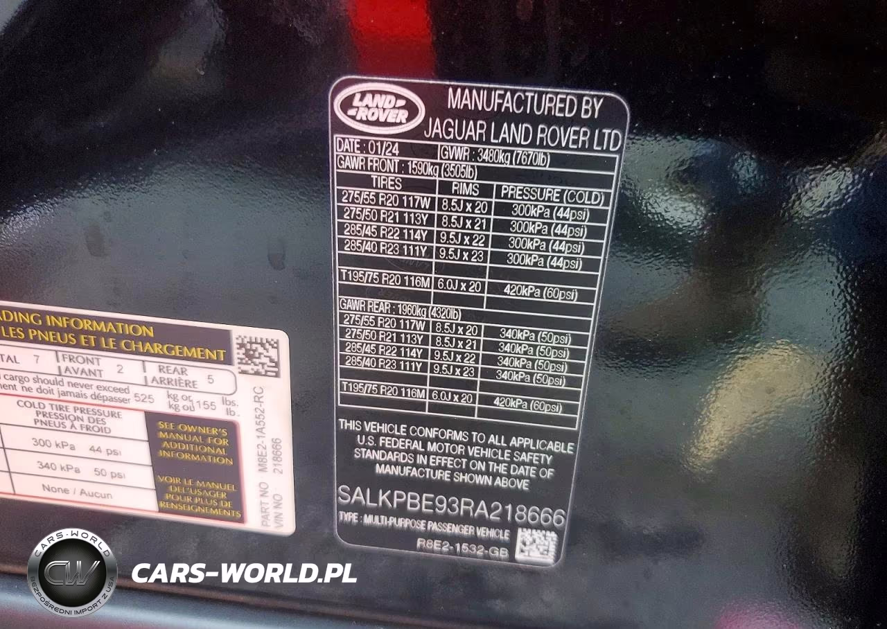 2024 Land Rover Range Rover Se VIN:SALKPBE93RA218666 - 13