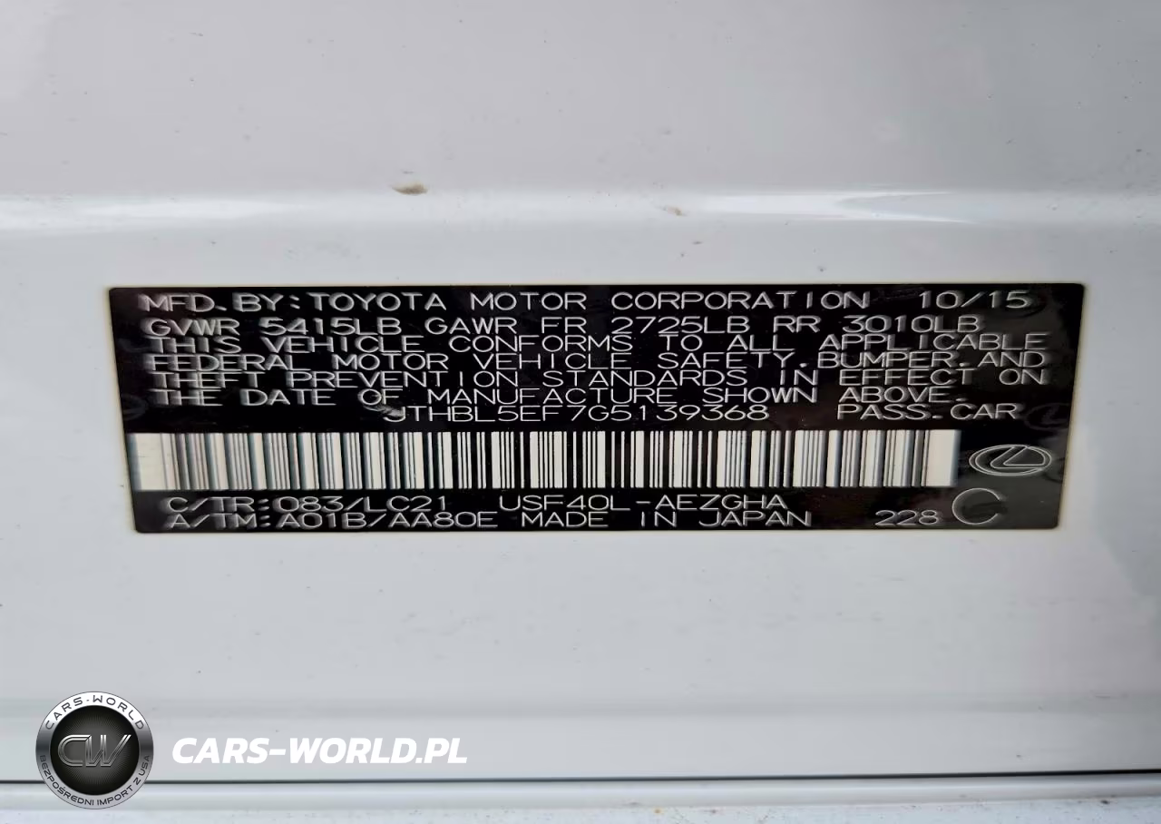2016 Lexus Ls 460 VIN:JTHBL5EF7G5139368 - 12