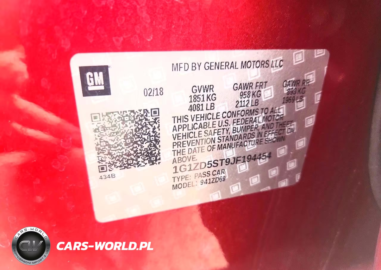 2018 Chevrolet Malibu Lt VIN:1G1ZD5ST9JF194454 - 12