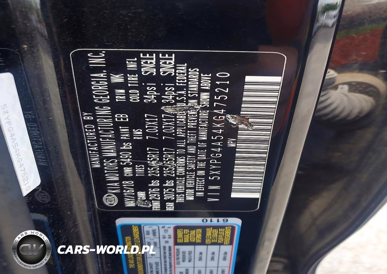 2019 Kia Sorento Lx V6 VIN:5XYPG4A54KG475210 - 13