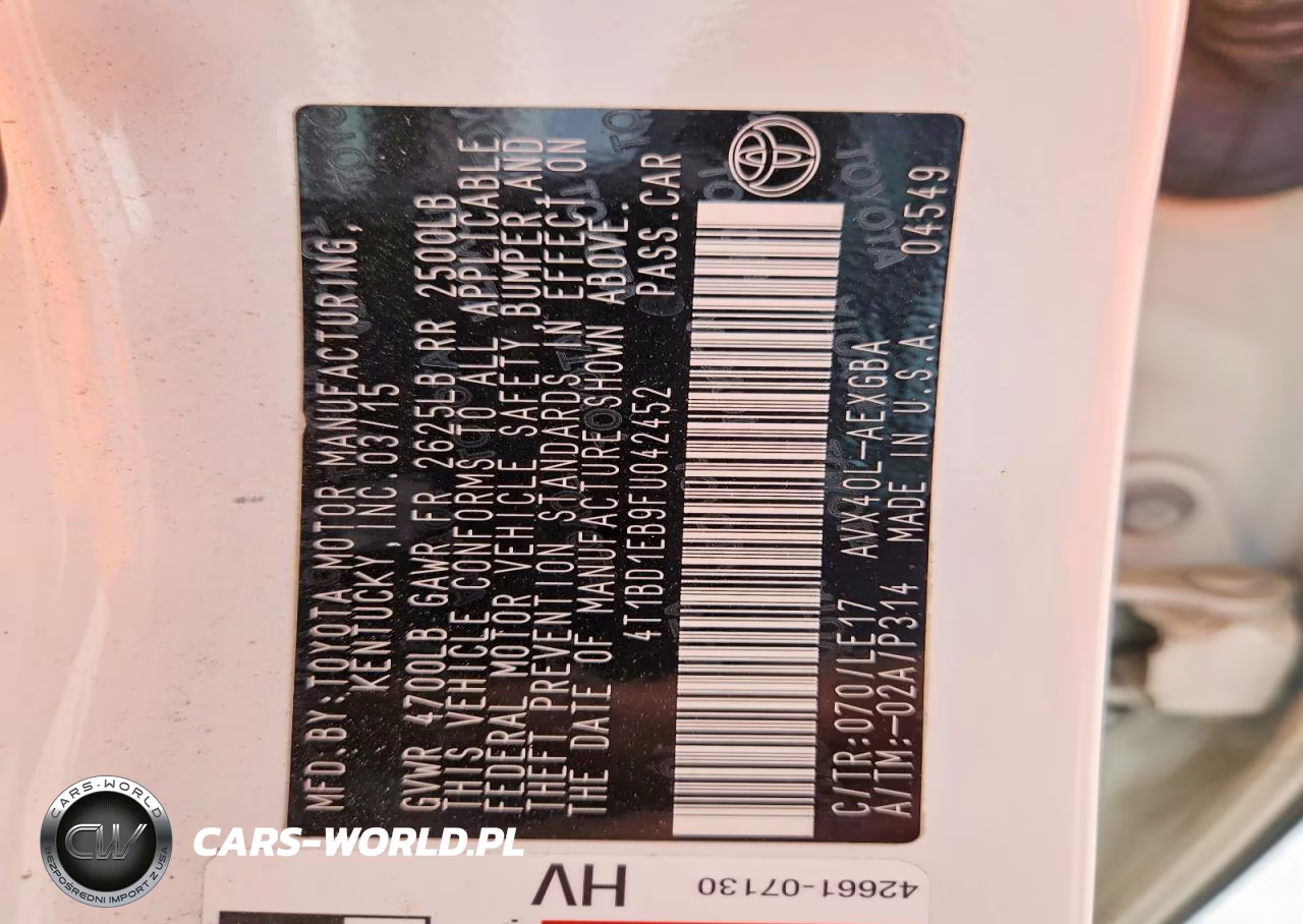 2015 Toyota Avalon Hybrid Xle Touring VIN:4T1BD1EB9FU042452 - 12
