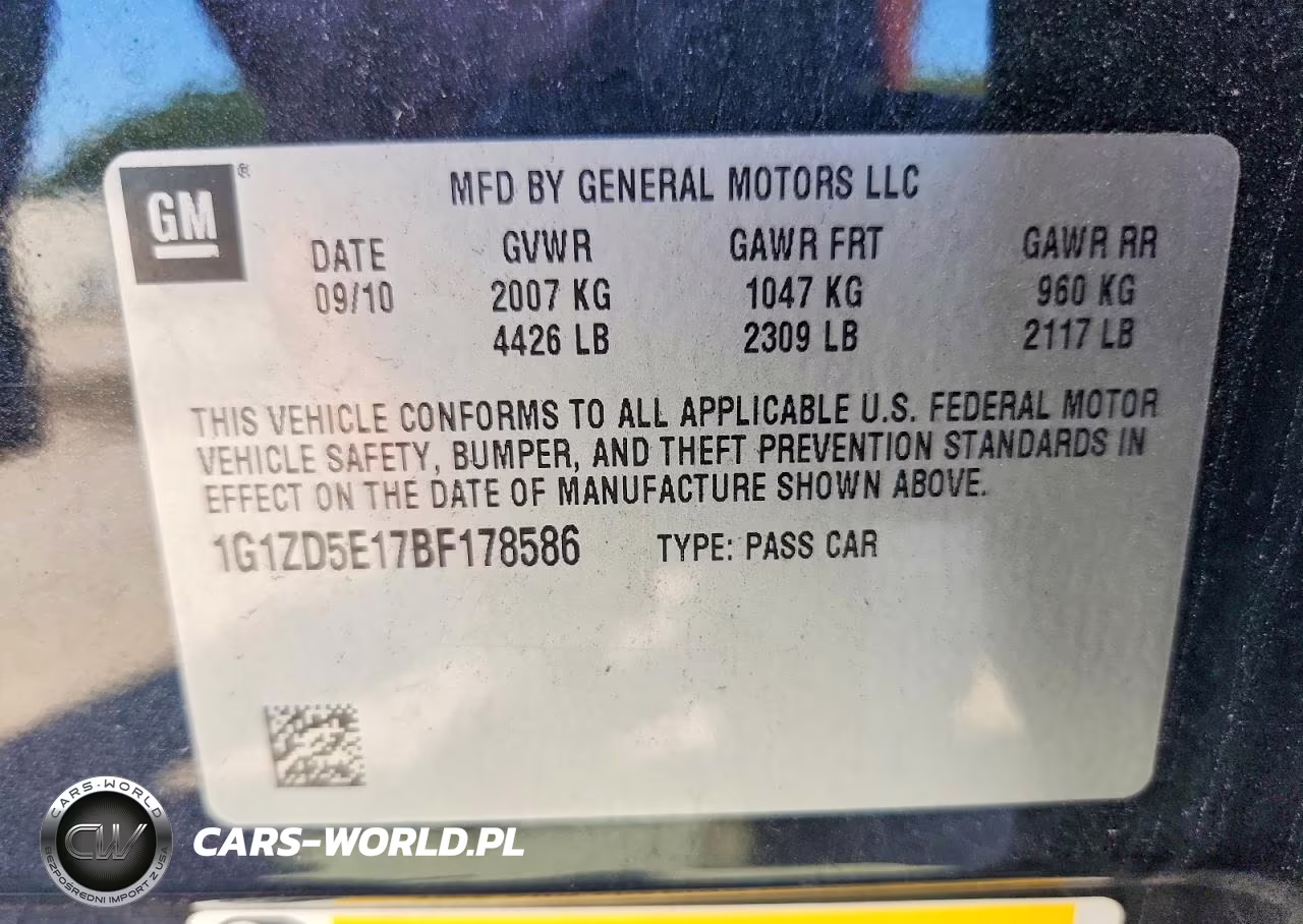 2011 Chevrolet Malibu 2Lt VIN:1G1ZD5E17BF178586 - 12