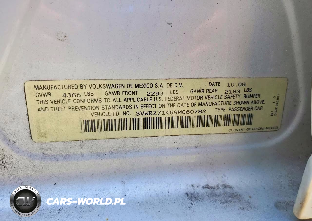 2009 Volkswagen Jetta Se VIN:3VWRZ71K69M060782 - 12