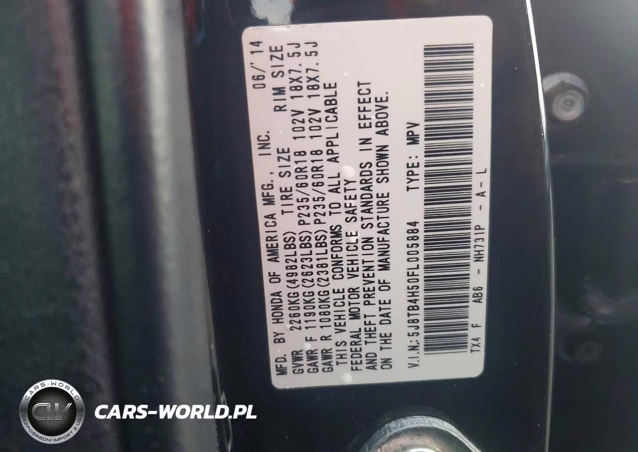 2015 Acura Rdx Technology VIN:5J8TB4H50FL005884 - 13