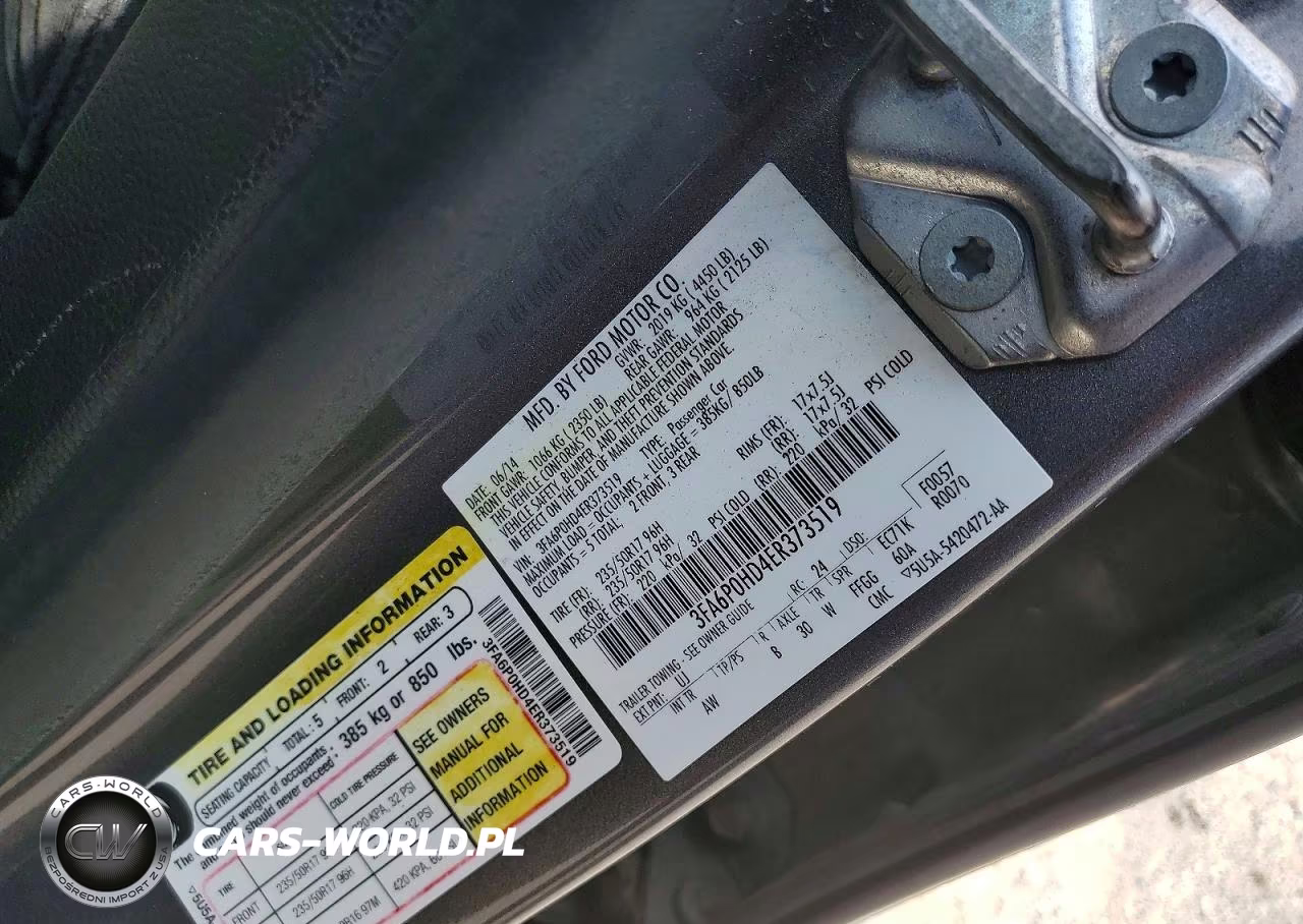 2014 Ford Fusion Se VIN:3FA6P0HD4ER373519 - 12