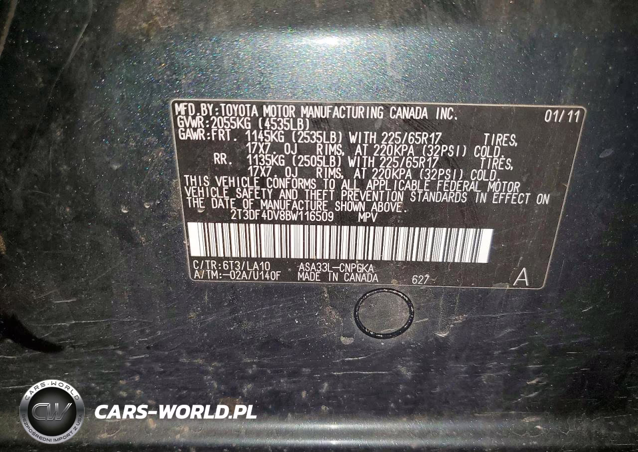 2011 Toyota Rav4 Limited VIN:2T3DF4DV8BW116509 - 13