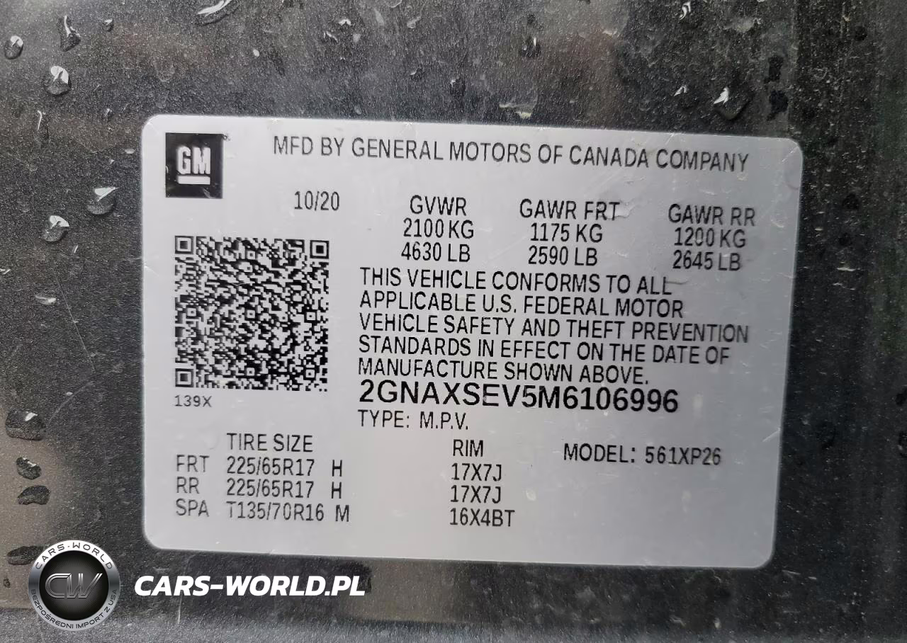 2021 Chevrolet Equinox Ls VIN:2GNAXSEV5M6106996 - 13