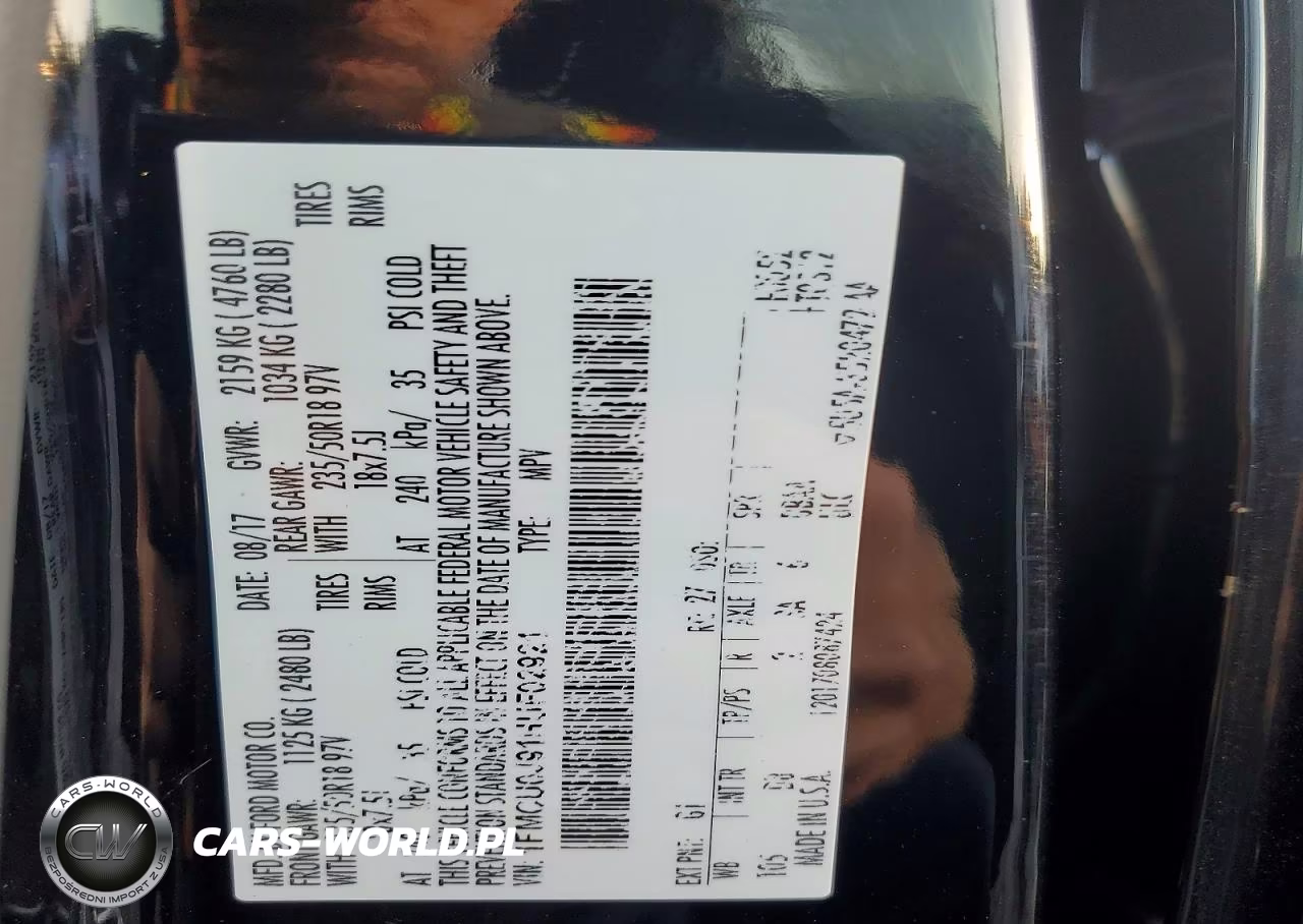 2017 Ford Escape Titanium VIN:1FMCU0J91HUF02921 - 13