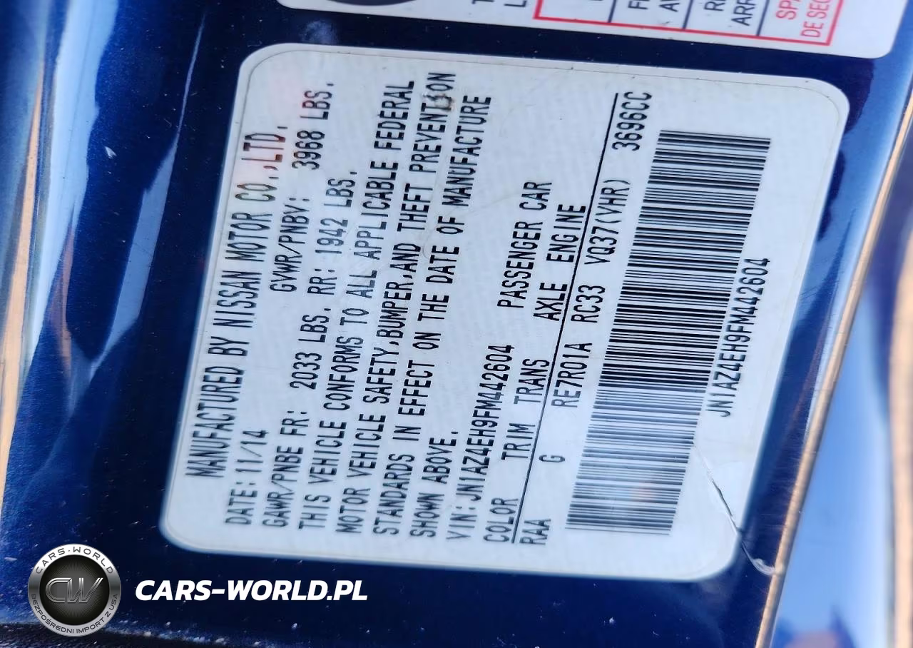 2015 Nissan 370Z Sport Tech VIN:JN1AZ4EH9FM442604 - 12