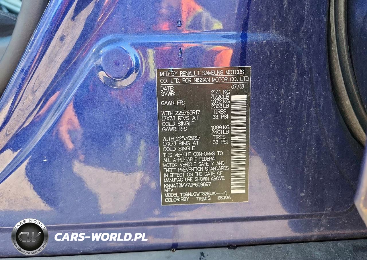 2018 Nissan Rogue Sv VIN:KNMAT2MV7JP609897 - 13