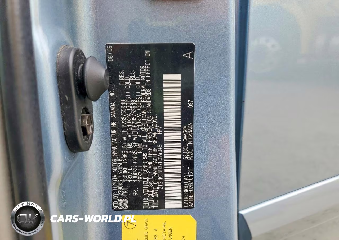2007 Lexus Rx 350 VIN:2T2HK31U37C024045 - 12