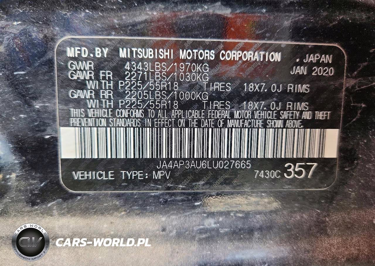 2020 Mitsubishi Outlander Sport Es VIN:JA4AP3AU6LU027665 - 13