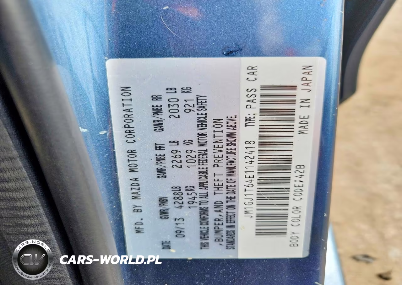 2014 Mazda 6 Touring VIN:JM1GJ1T64E1142418 - 12