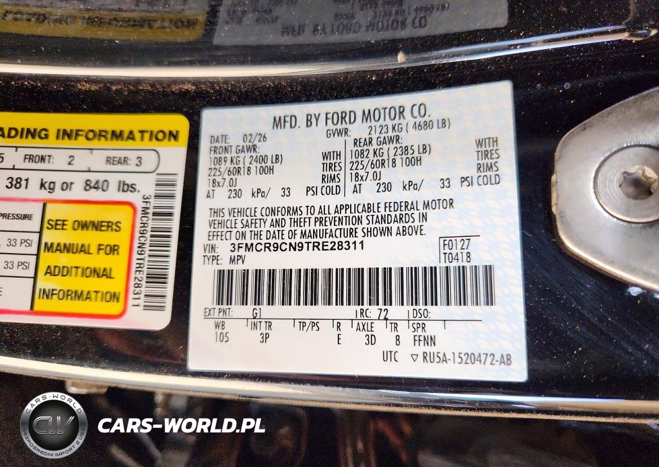 2026 Ford Bronco Sport Outer Banks VIN:3FMCR9CN9TRE28311 - 13