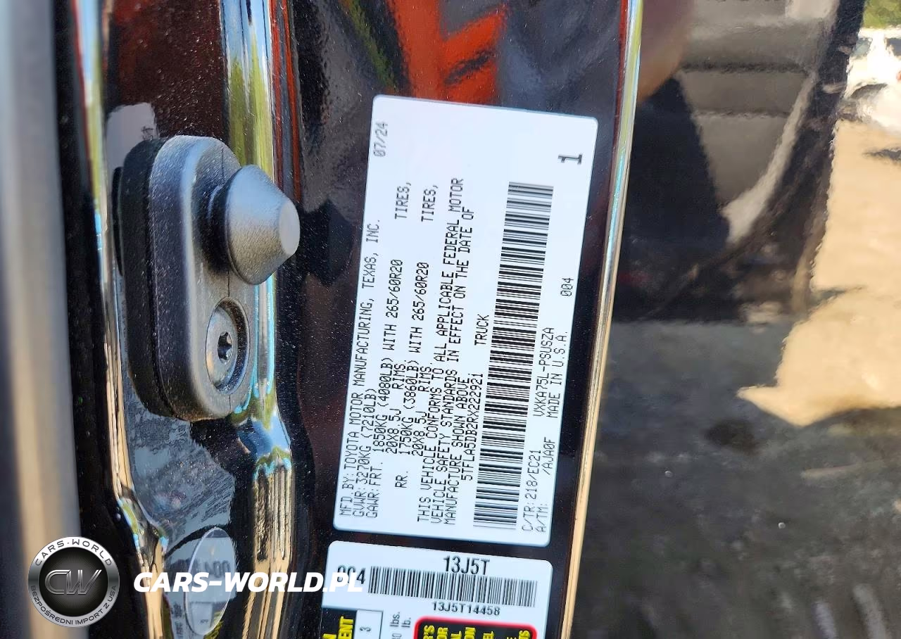 2024 Toyota Tundra Sr5 VIN:5TFLA5DB2RX222921 - 12