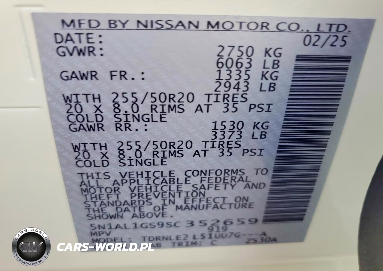 2025 Infiniti Qx60 Sensory VIN:5N1AL1GS9SC352659 - 13