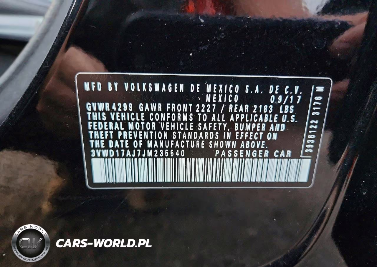 2018 Volkswagen Jetta Sport VIN:3VWD17AJ7JM235540 - 12