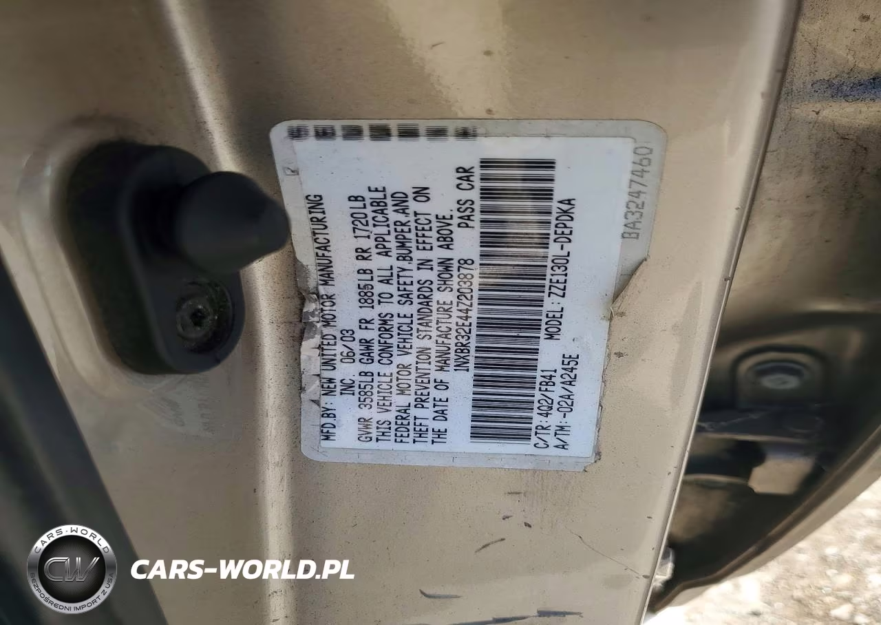 2004 Toyota Corolla Ce VIN:1NXBR32E44Z203878 - 12
