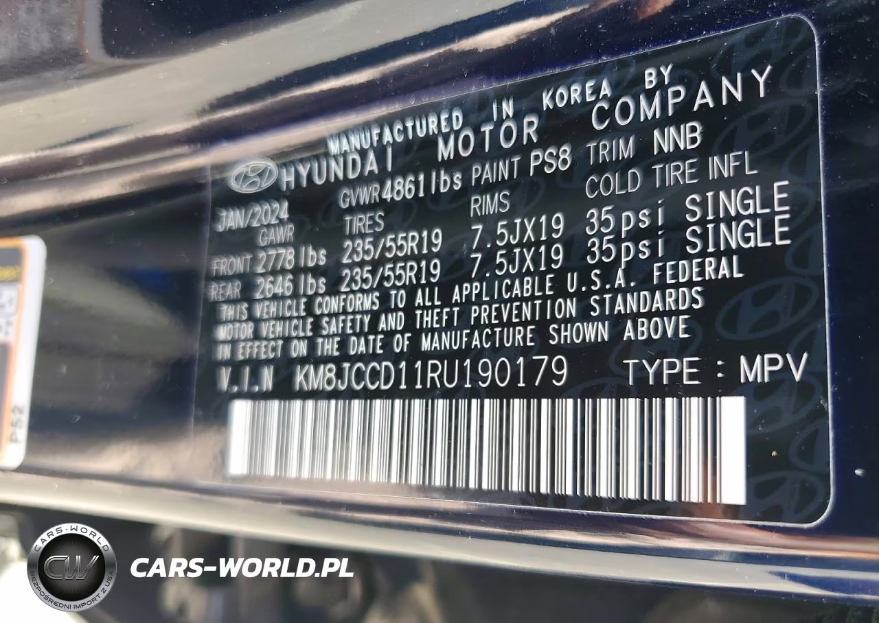 2024 Hyundai Tucson Sel Convenience VIN:KM8JCCD11RU190179 - 13