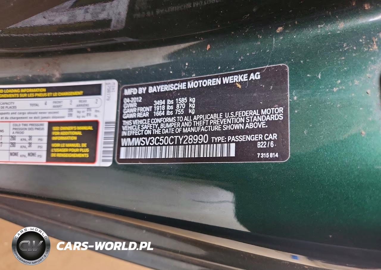 2012 Mini Cooper S VIN:WMWSV3C50CTY28990 - 12