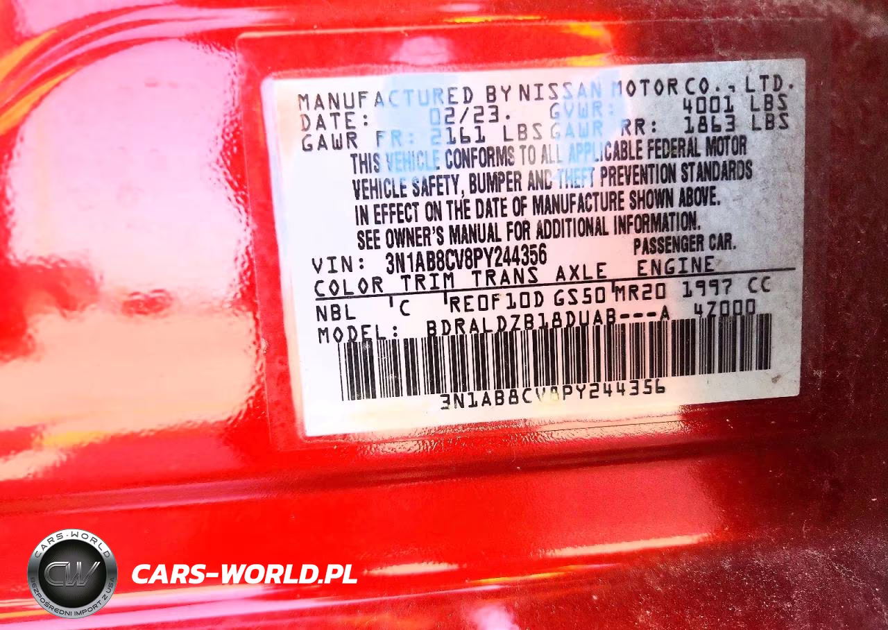 2023 Nissan Sentra Sv VIN:3N1AB8CV8PY244356 - 12