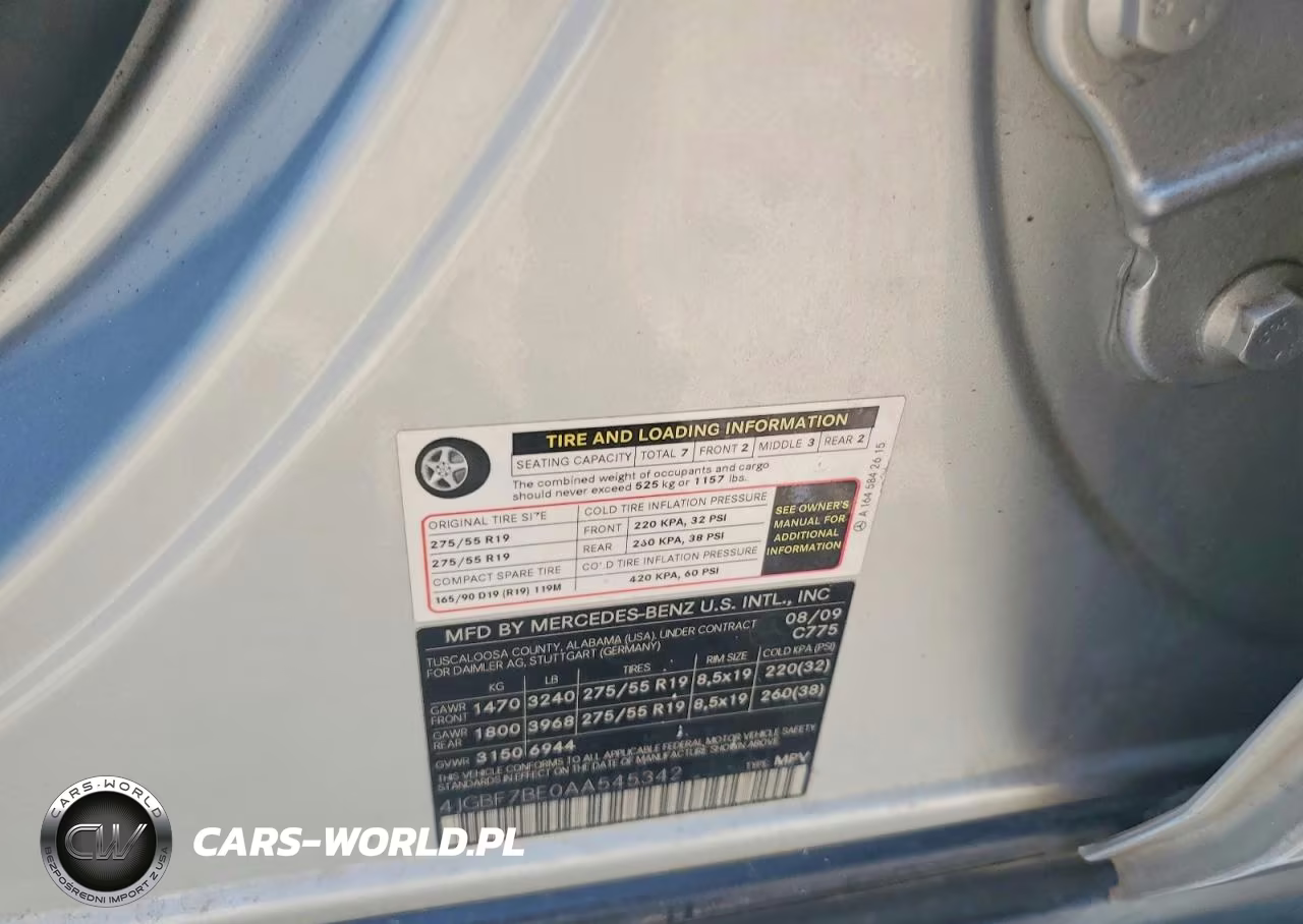2010 Mercedes-Benz Gl 450 4Matic VIN:4JGBF7BE0AA545342 - 13
