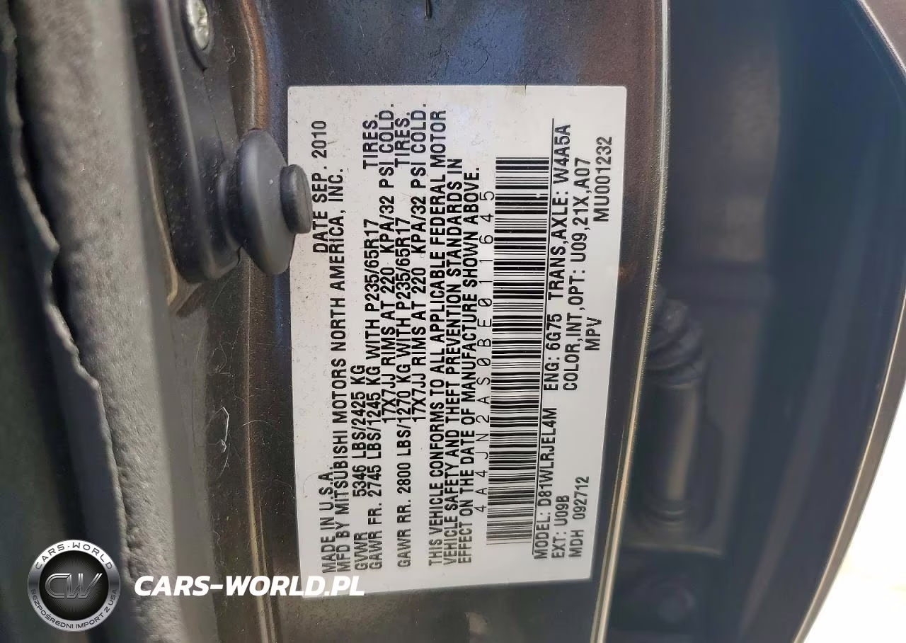 2011 Mitsubishi Endeavor Ls VIN:4A4JN2AS0BE011645 - 13