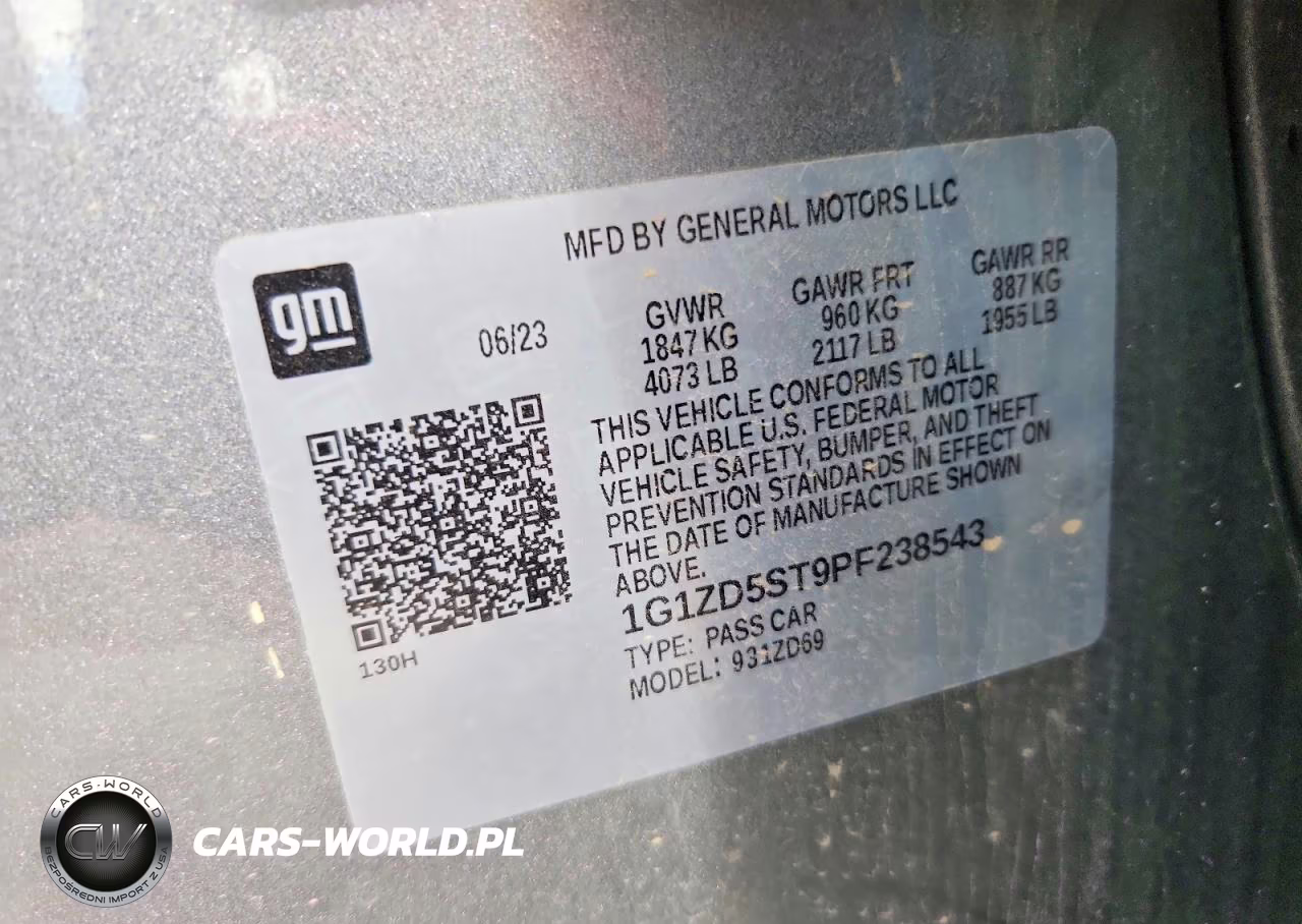 2023 Chevrolet Malibu Lt VIN:1G1ZD5ST9PF238543 - 12